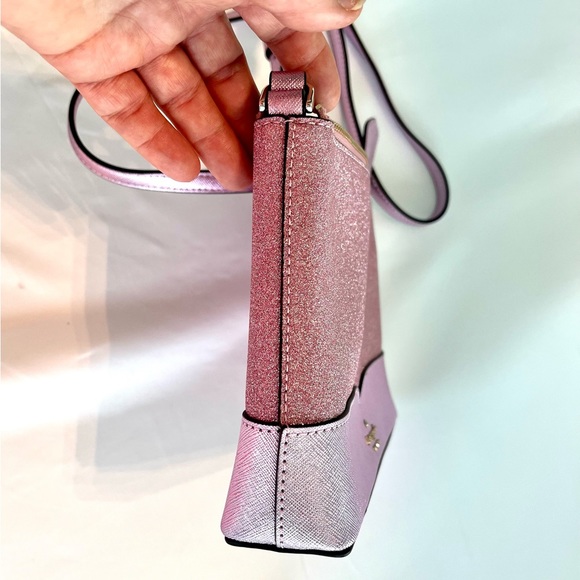 Kate Spade Lola Rose Pink Glitter Crossbody Handbag NEW WKR00081 - Picture 6 of 14